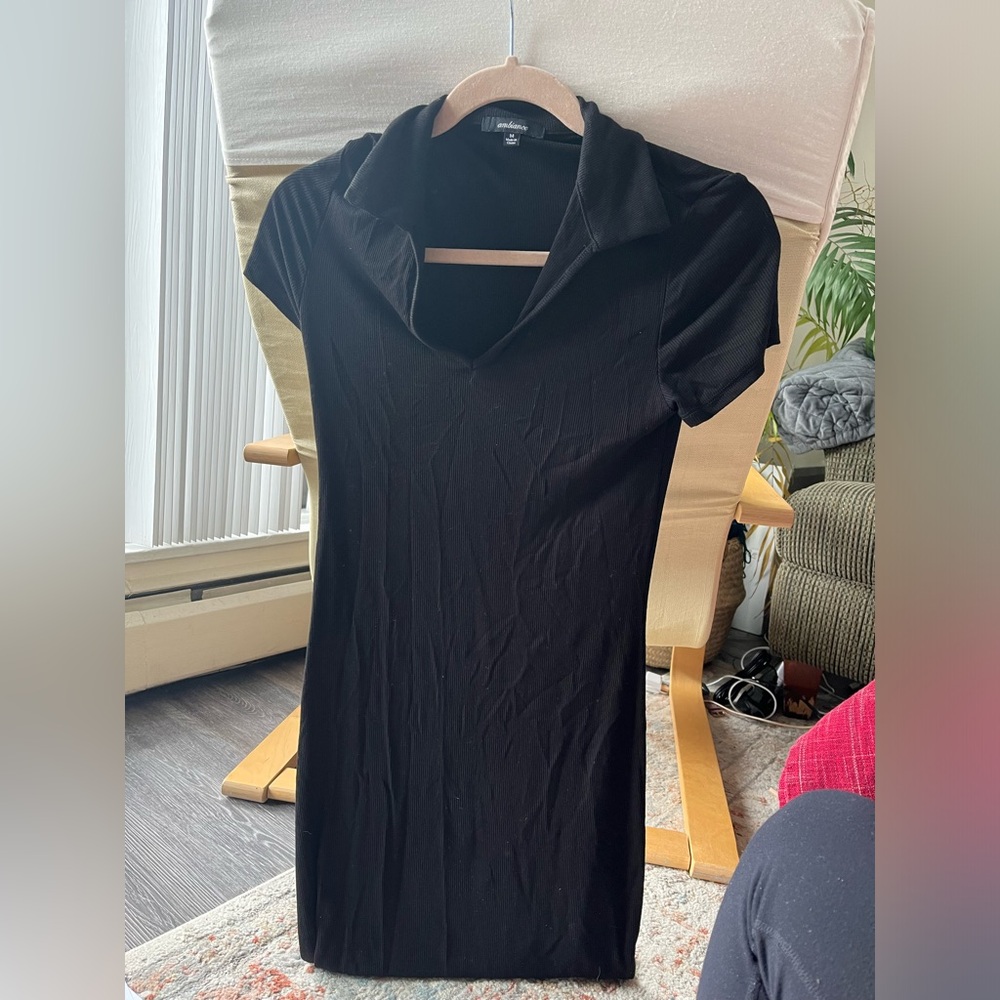 🌼Ambiance Ribbed Collared Dress Stretch